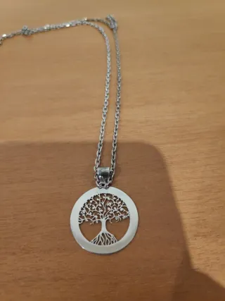 Colgante y Cadena Plata Árbol de la Vida