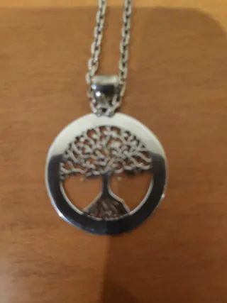 Colgante y Cadena Plata Árbol de la Vida