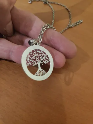 Colgante y Cadena Plata Árbol de la Vida