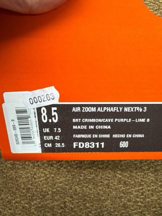 Nike Alphafly 3 Taglia 42