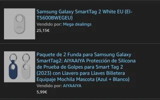 Samsung SmartTag 2 Blanco 1 Pack