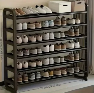 Zapatero 6 Niveles Metal Lujo 88 x 75 x 30 cm