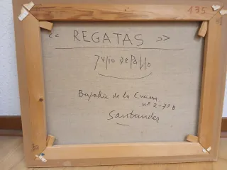 Cuadro Original Julio de Pablo Regatas 2001