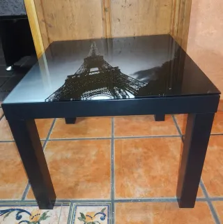 Mesa auxiliar cristal Torre Eiffel