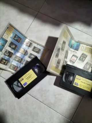 2 Cintas VHS Clásicos Columbia (Español)