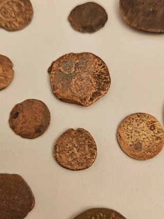 Lotto di monete romane in bronzo e rame