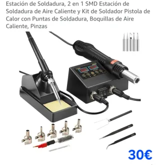 Estación Soldadura Aire Caliente 2 en 1