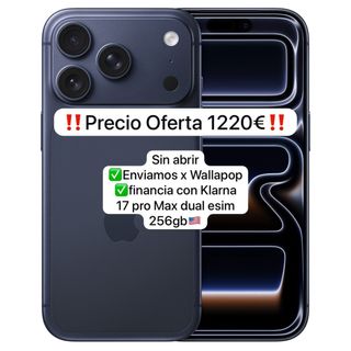 iPhone 17 Pro Max 256GB Esim Azul SIN ABRIR EEUU
