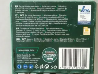 600mm Brocas Largas PARKSIDE