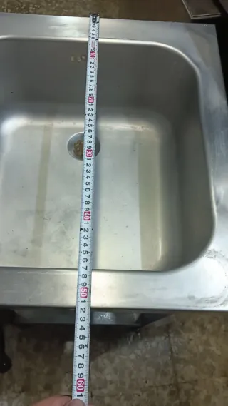 Fregadero Inox 1 Seno con Patas