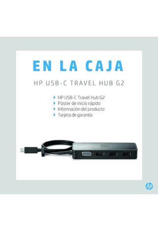 HP G2 Docking Station de Viaje USB-C Multipuerto -