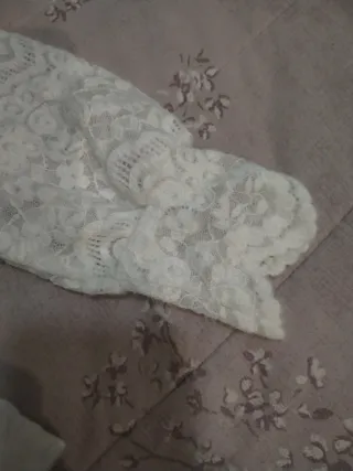 Camisa de encaje blanca