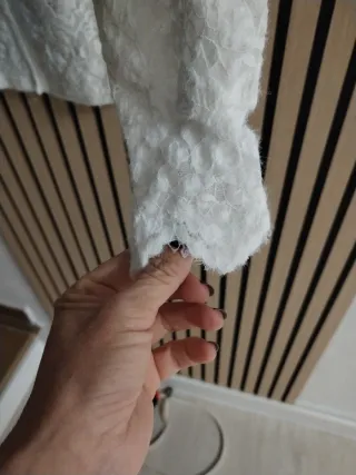 Camisa de encaje blanca