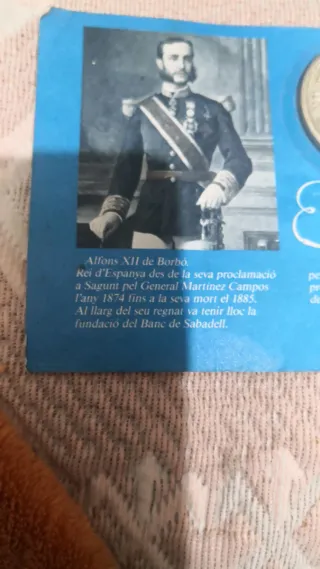 Reproducción Moneda 1881 Alfonso XII