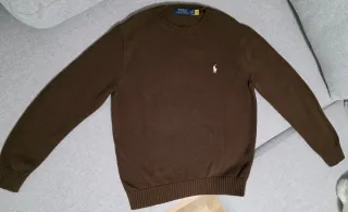 Polo Ralph Lauren Jersey Marrón Punto Fino
