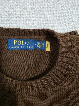 Polo Ralph Lauren Jersey Marrón Punto Fino