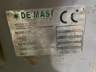 Barredora, criba y plataforma