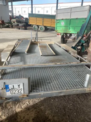 Barredora, criba y plataforma