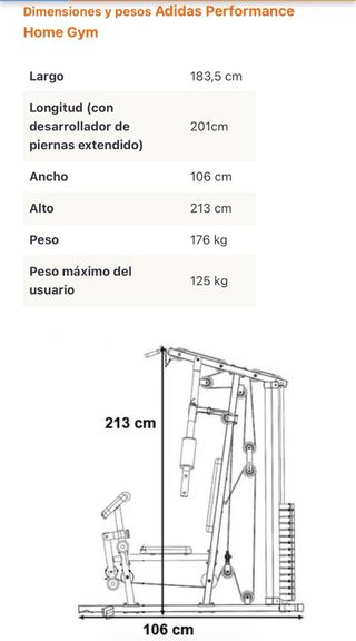 Multiestación Adidas Home Gym