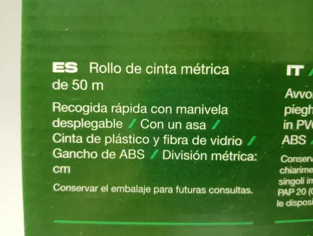 50 Metros Cinta Métrica PARKSIDE