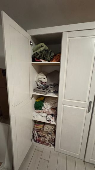 Armadio 3 ante legno laccato bianco