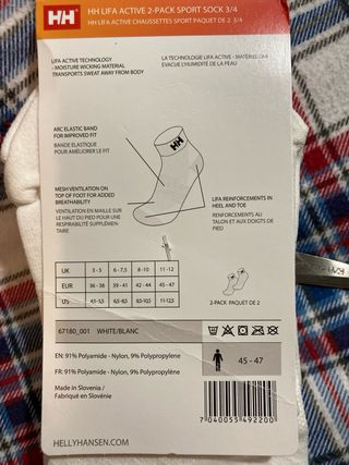 2x Calcetines Helly Hansen LIFA ACTIVE