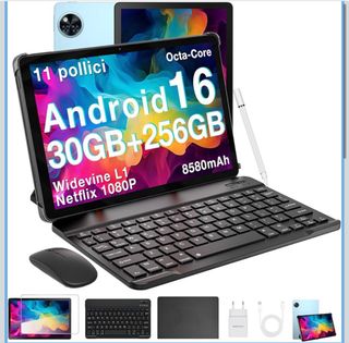 Tablet Android 16 30GB+256GB Octa-Core
