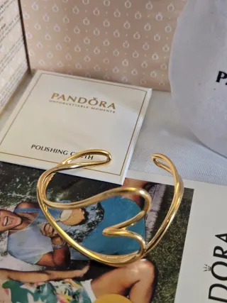 Pulsera Pandora Dorada Bolitas