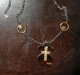 Conjunto Tous: Collar y Pendientes Bicolor