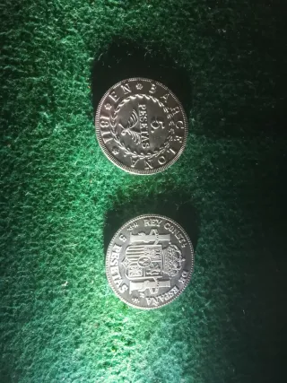 2 Monedas Plata España Alfonso XIII 1889