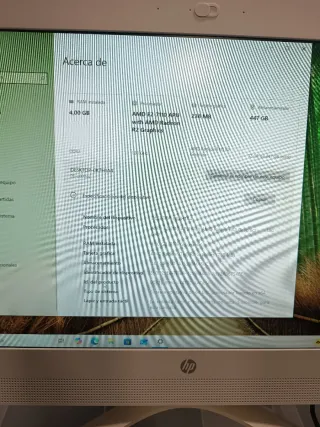 HP All in One Ordenador Blanco