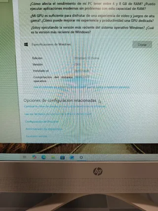 HP All in One Ordenador Blanco