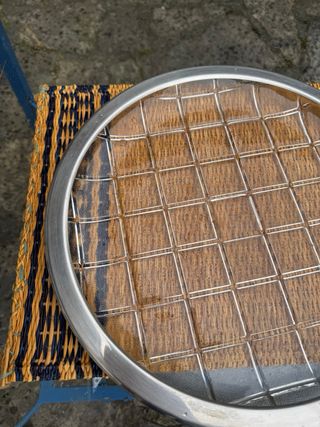 Plato decorativo cristal y metal