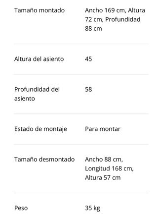 Sofá MAGLEBY JYSK 2,5 plazas tela marrón oscuro