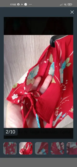 Blusa roja blanco turquesa d poliéster Inarrugable