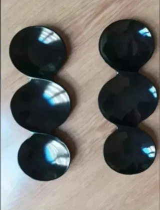 Bandejas negras para aperitivos