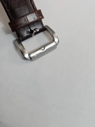 Reloj Quantieme Marrón y Plateado