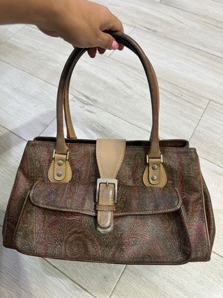 Borsa Etro Vintage Paisley Marrone Multicolore