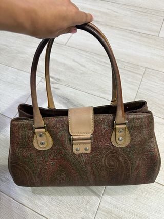 Borsa Etro Vintage Paisley Marrone Multicolore
