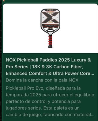 Pala Pickleball NOX Pro Evo 3K Carbon