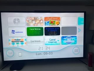 Nintendo Wii Roja + Wii Party