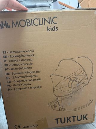 Hamaca para bebé gris