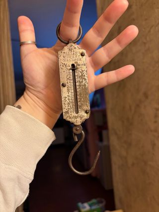 1 Bilancia Tascabile a Molla D’Epoca Marca”SALTER”