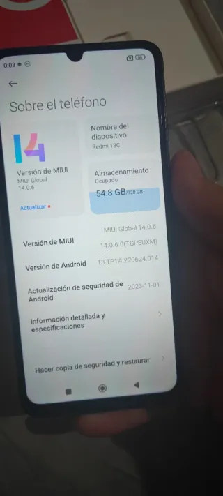 Redmi 13C 128GB Negro