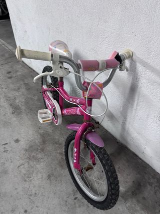 Bicicleta niña rosa 16 pulgadas