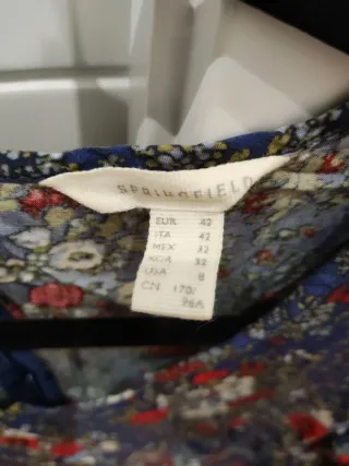 Vestido floral Springfield vintage