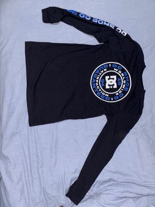 Camiseta DC Shoes Manga Larga Negra