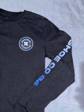 Camiseta DC Shoes Manga Larga Negra