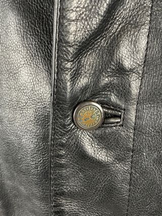 Giacca lunga in Pelle Vintage Timberland Nera