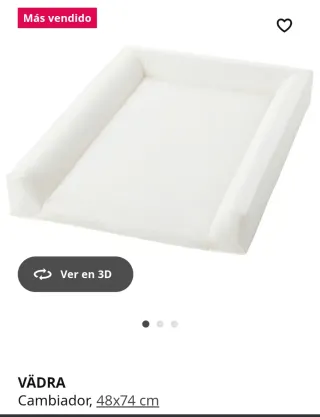 Cambiador Ikea de bebé + funda
